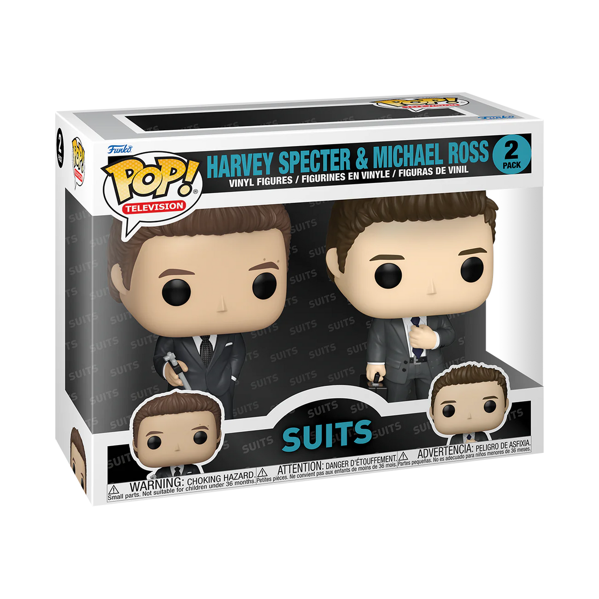 Funko Pop! Television: Suits - Harvey Specter and Michael Ross - 2-PACK