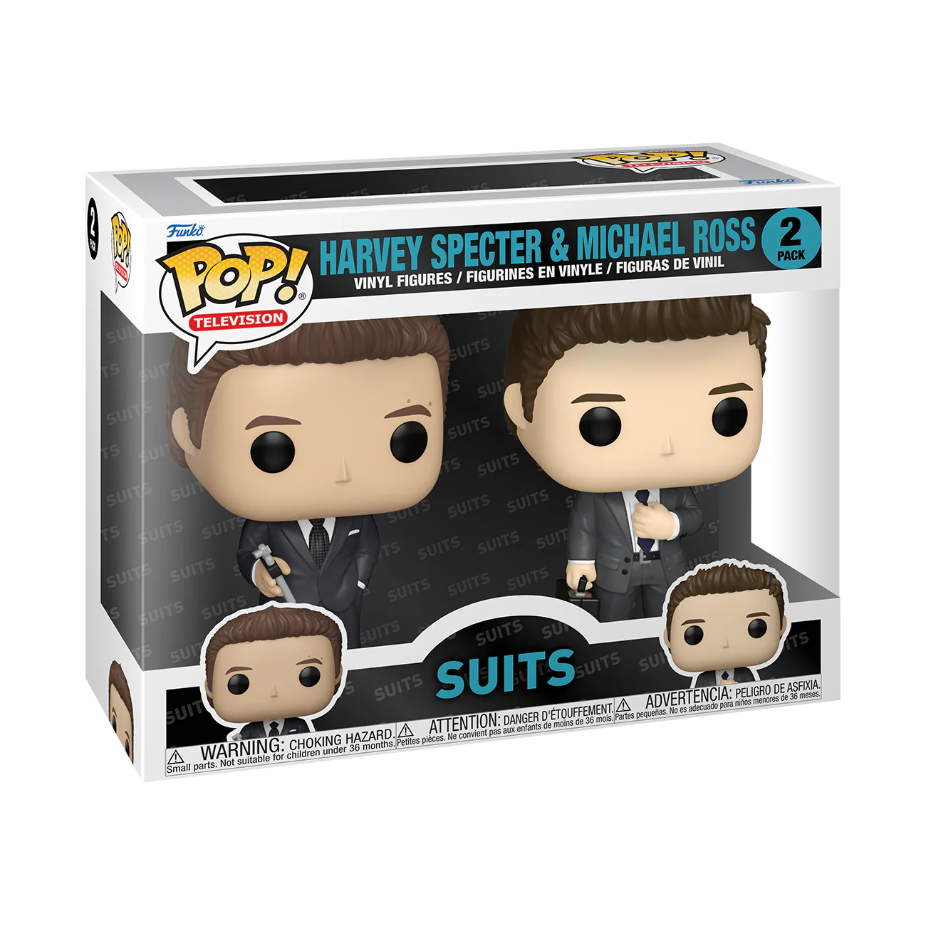 Funko Pop! Television: Suits - Harvey Specter and Michael Ross - 2-PACK
