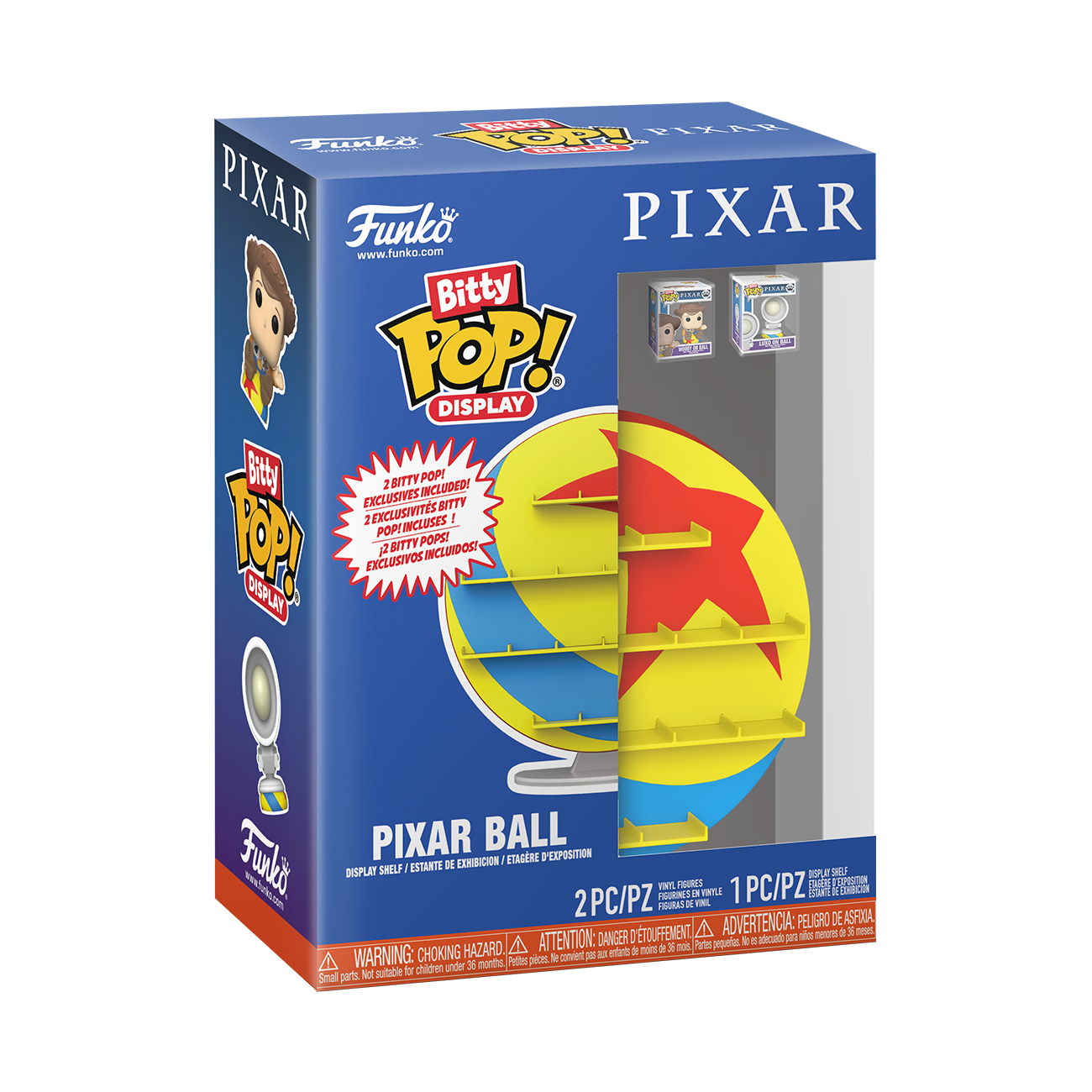 Pixar Ball (Pelota) Funko Bitty Pop! Display Shelf