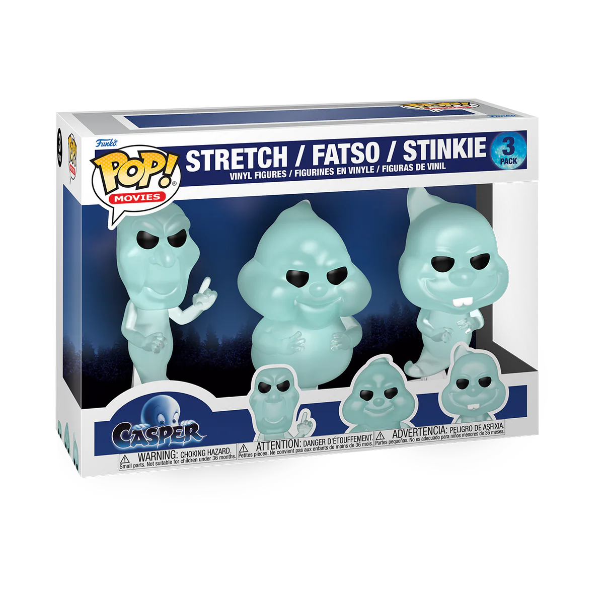 Funko Pop! Movies: Casper 30th Anniversary - Stretch|Fatso|inkie (3 pack)