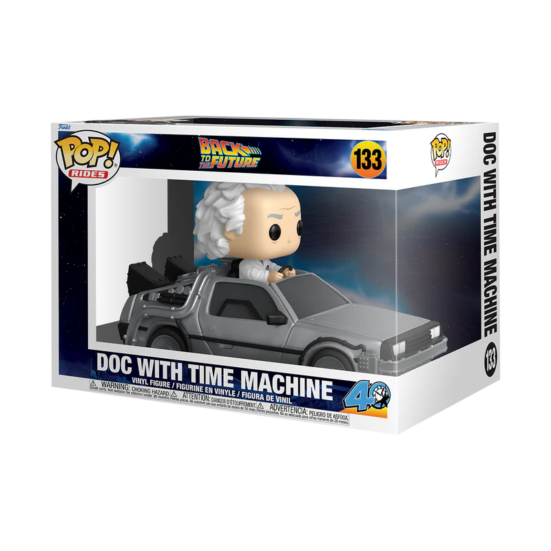 Funko Pop! Back to the Future 40th Anniversary - Doc with Time Machine 133 (Ride)
