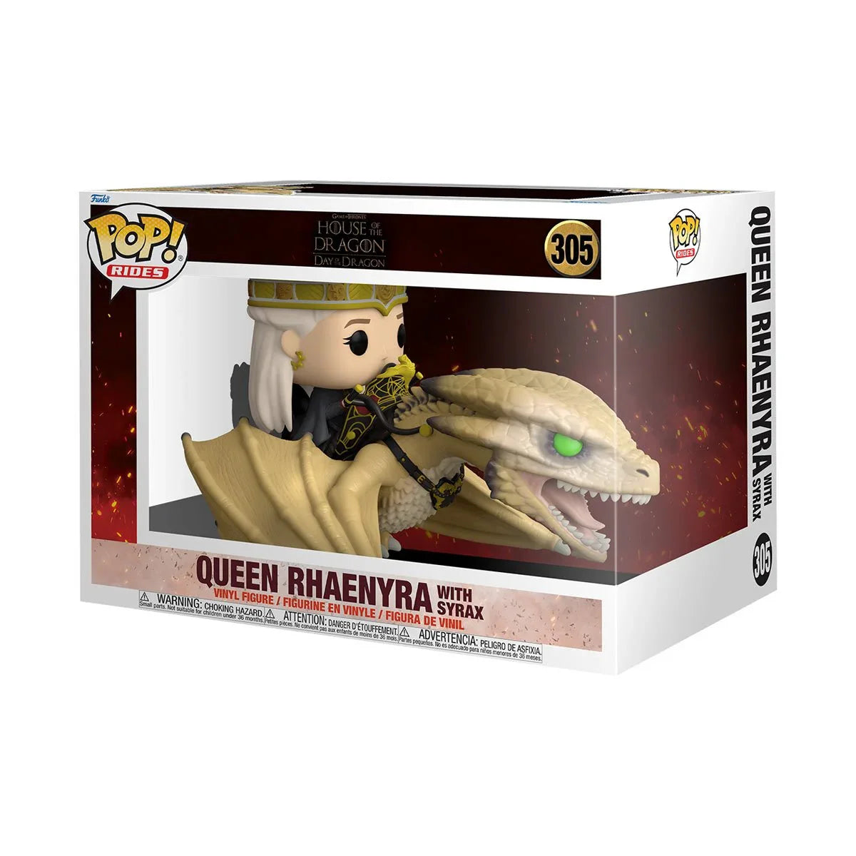 Funko Pop! Television: House of the Dragon - Queen Rhaenyra with Syrax (Deluxe Ride) 305