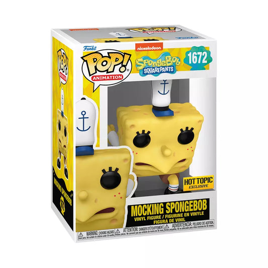 Funko Pop! Nickelodeon: SpongeBob SquearePants (Bob Esponja) 25th Anniversary - Mocking Spongebob 1672 - Hot Topic Exclusive