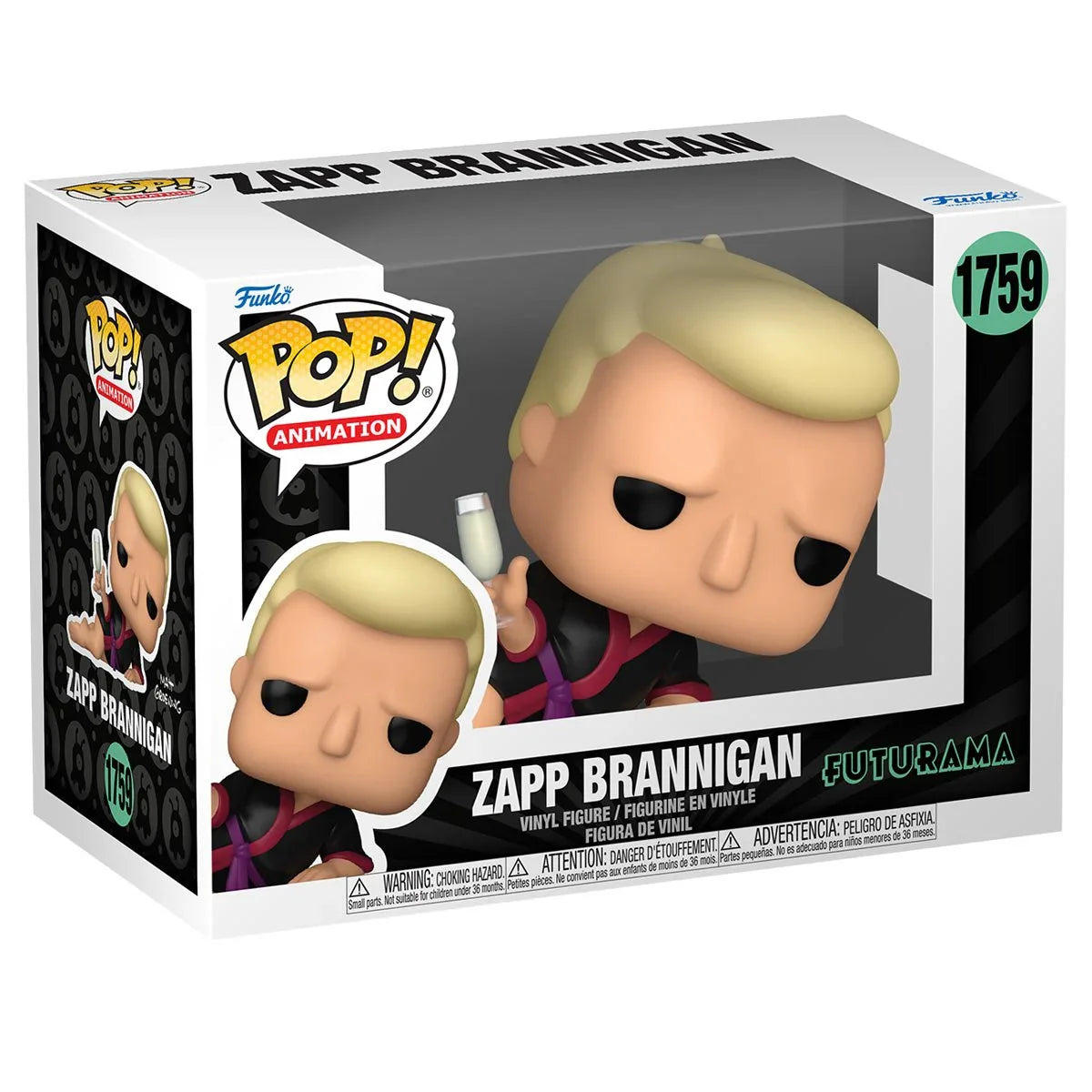 Funko Pop! Animation: Futurama - Zapp Brannigan 1759 (CAJA CON DETALLES)