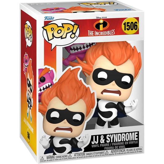 Funko Pop! Disney | Pixar: The Incredibles (Los Increibles) 20th Anniversary: JJ and Syndrome 1506