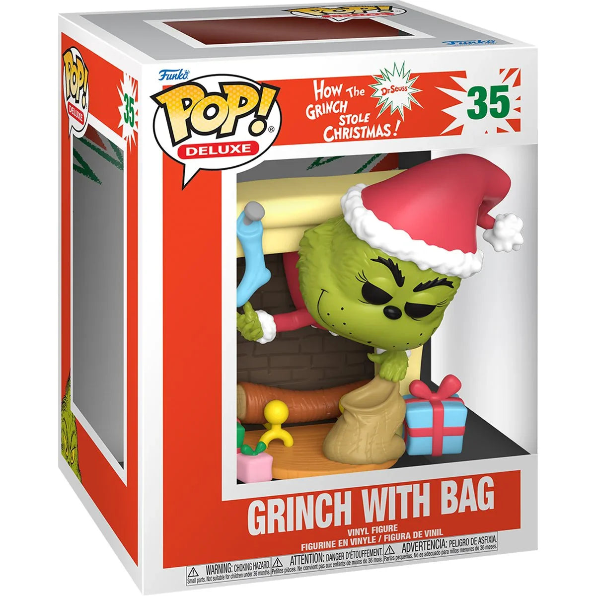 Funko Pop! Books: How the Grinch Stole Christmas - Grinch with Bag 35 (Deluxe)