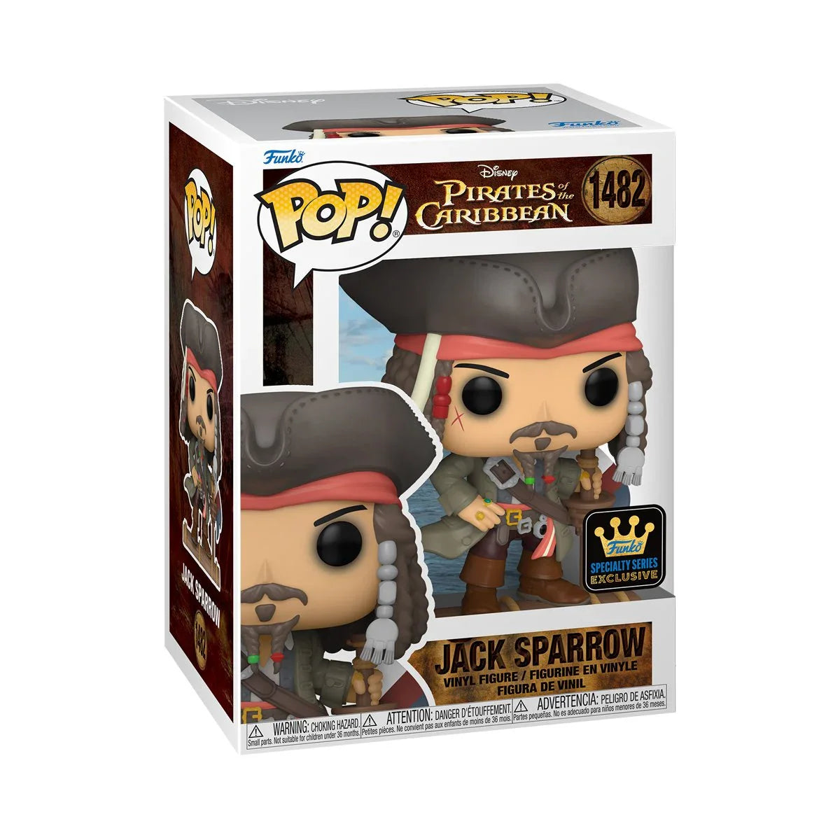 Funko Pop! Movies: Pirates of the Caribbean (Piratas del Caribe): Jack Sparrow 1482 - Specialty Series