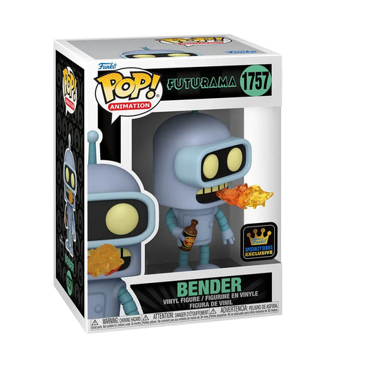 Funko Pop! Animation: Futurama - Bender 1757 - Specialty Series - Caja con Detalles