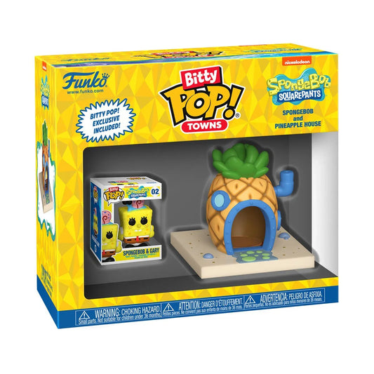 Funko BITTY Pop! Bob Esponja: SpongeBob SquarePants and Pineapple House (Town)