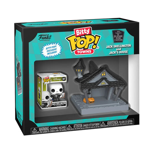 Funko BITTY Pop! TNBX (El extraño Mundo de Jack): Jack Skellington and Jack's House (Town)