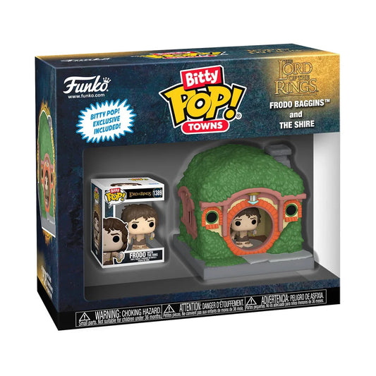 Funko BITTY Pop! The Lord of the Rings: Frodo Baggins and The Shire (Town)