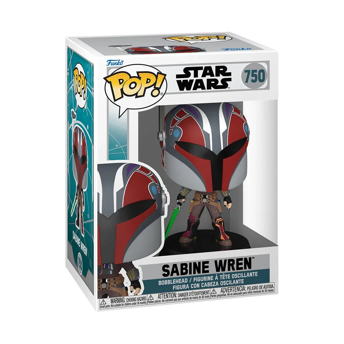 Funko Pop! Star Wars: Ahsoka Series 3 - Sabine Wren (Mandalorian Armor) 750