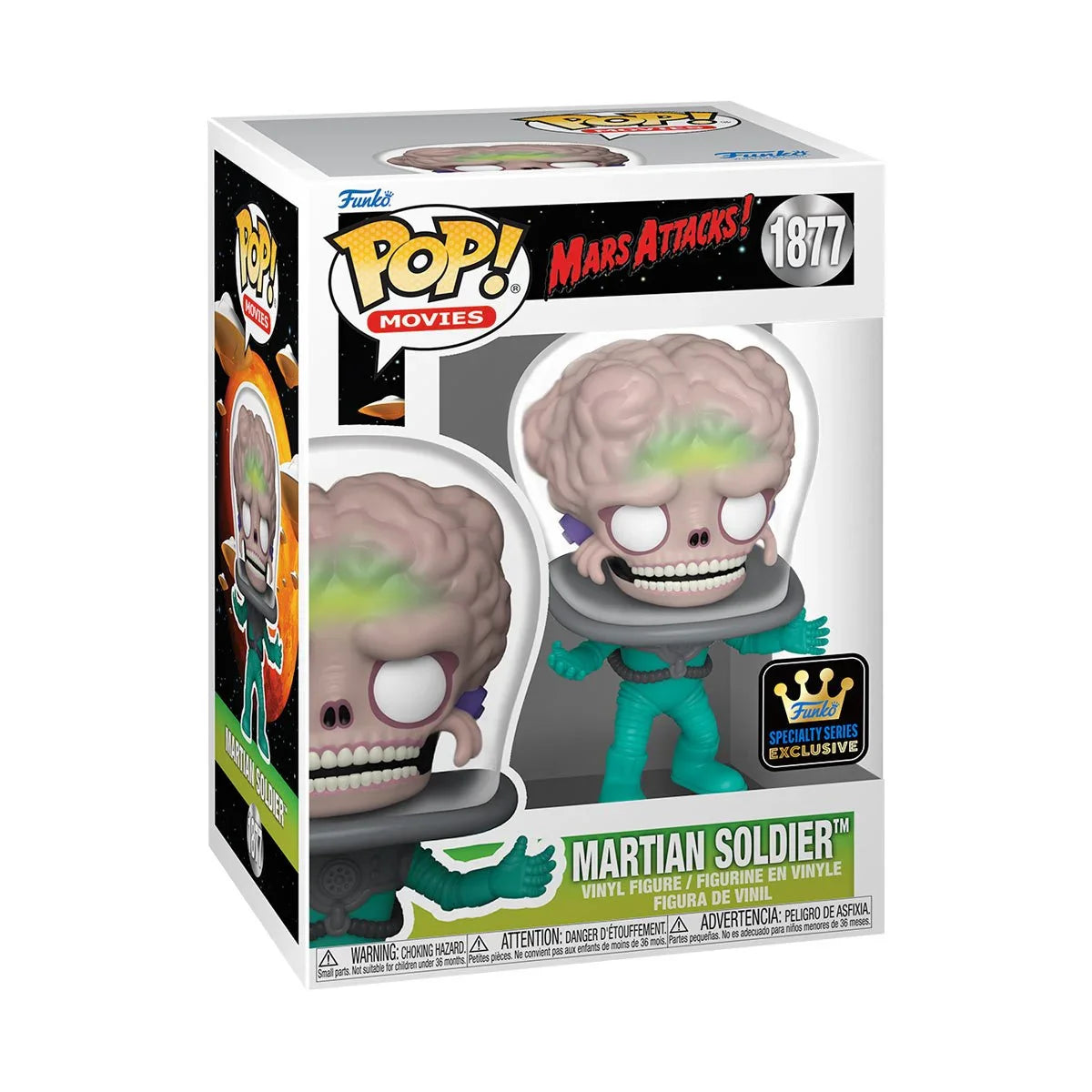 Funko Pop! Movies: Mars Attacks - Martian Soldier 1877 - Specialty Series