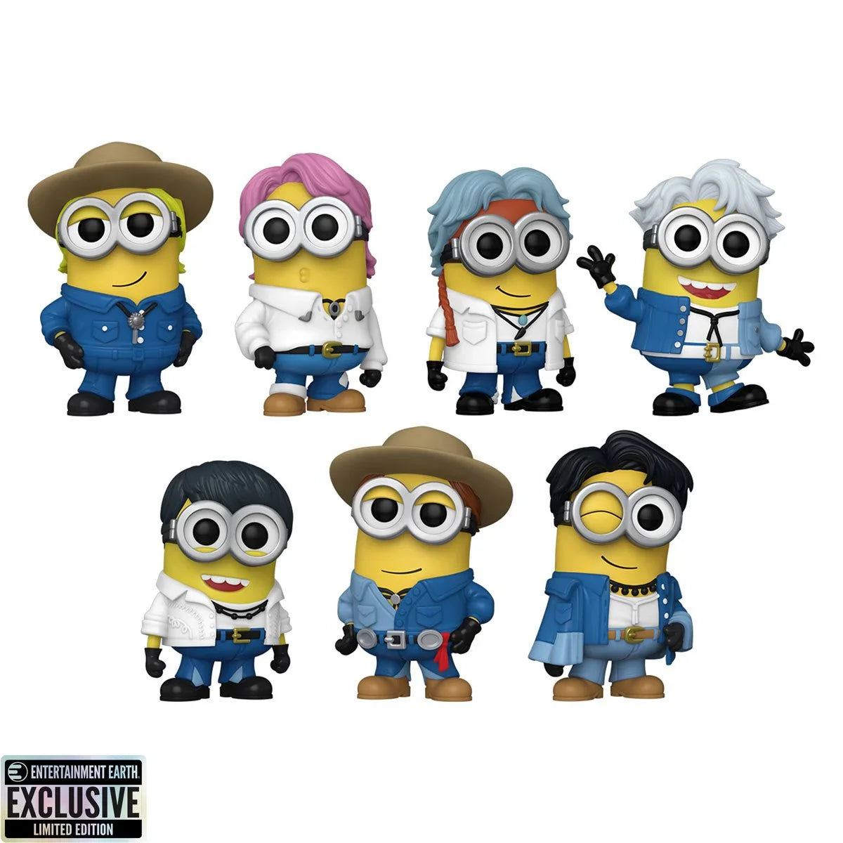 Funko Pop! Movies: Despicable Me 4  - Minions x BTS (Pack x 7) - Entertaiment Earth Exclusive