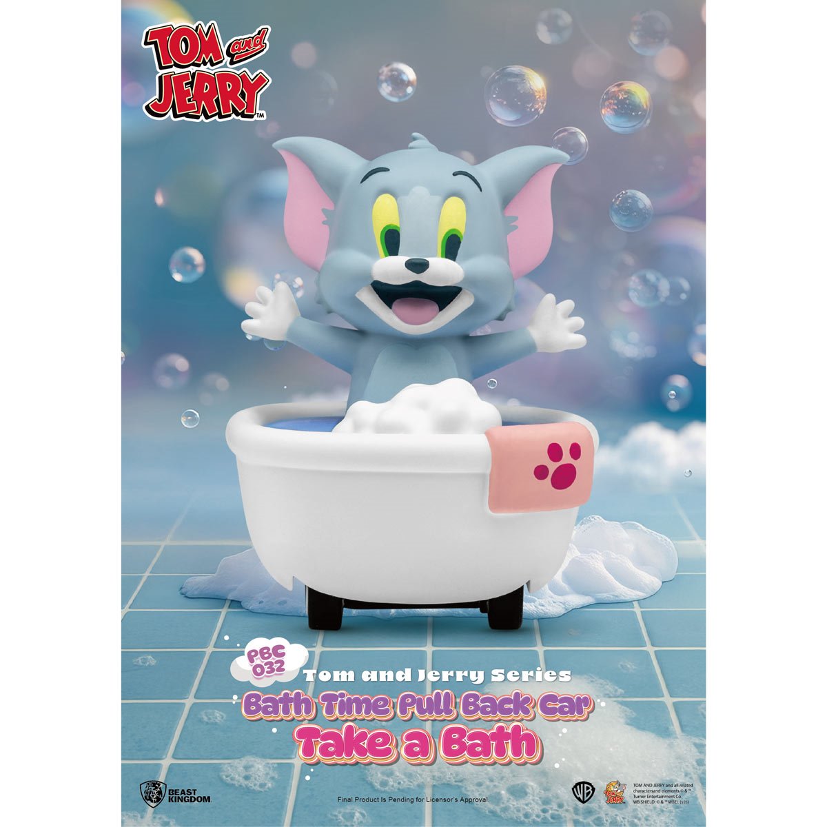Beast Kingdom: Pull Back Car - Tom and Jerry Bath Time - Blind Box (x 1 unidad)