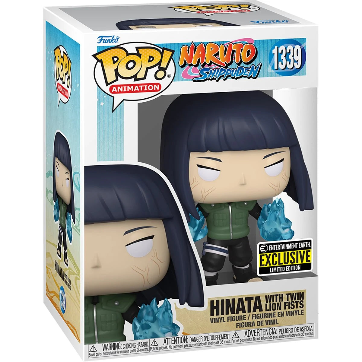 Funko Pop! Anime: Naruto Shippuden - Hinata with Twin Lions Fists 1339 - Entertainment Earth Exclusive