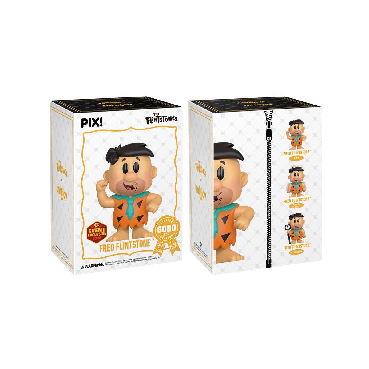 ThrillJoy Pix! The Flintstones - Fred Flintstone (Modelo aleatorio) - 2026 Convention Exclusive