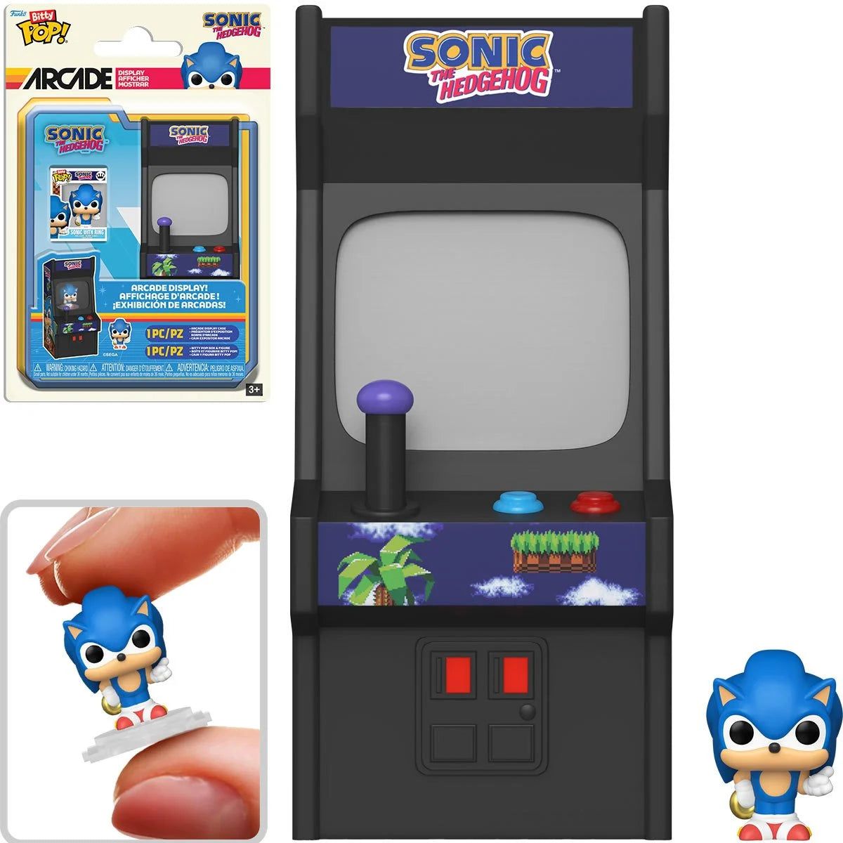 Funko Bitty Pop! Games | Sonic the Hedgehog:  Arcade Cabinet - Sonic