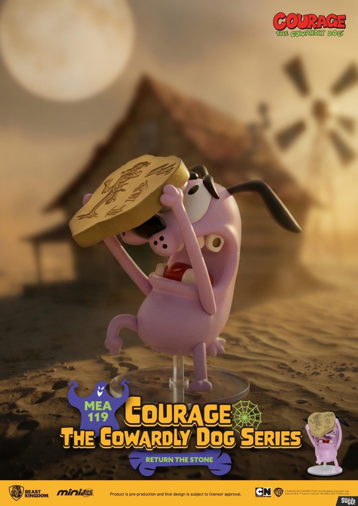 Beast Kingdom: Cartoon Network - Courage The Cowardly Dog - Blind Box (x unidad)