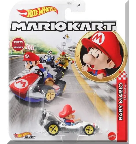 Hot Wheels: Die-Cast | Mario Kart - Baby Mario (B-Dasher )