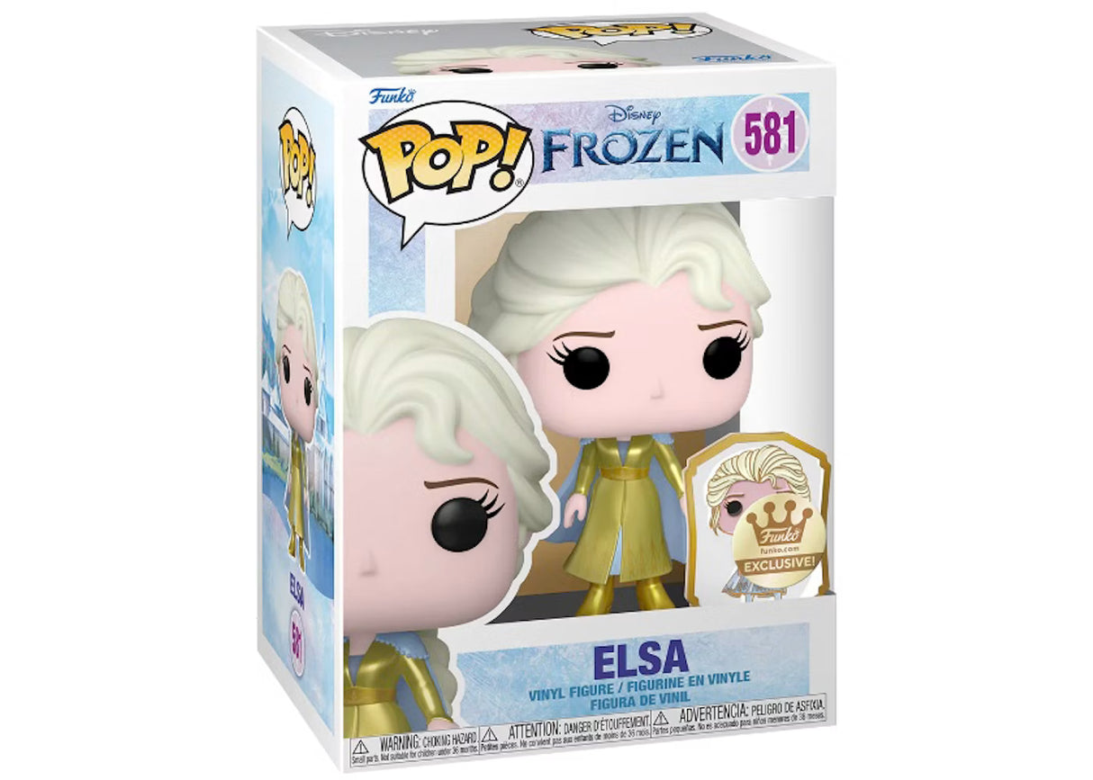 Funko Pop! Disney Princess: Frozen - Elsa 581 (Funko Shop Exclusive) with Pin