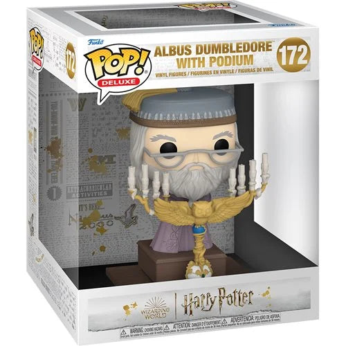 Funko Pop! Harry Potter: Harry Potter and the Prisoner of Azkaban - Albus Dumbledore (with Podium) 172 - (Deluxe)