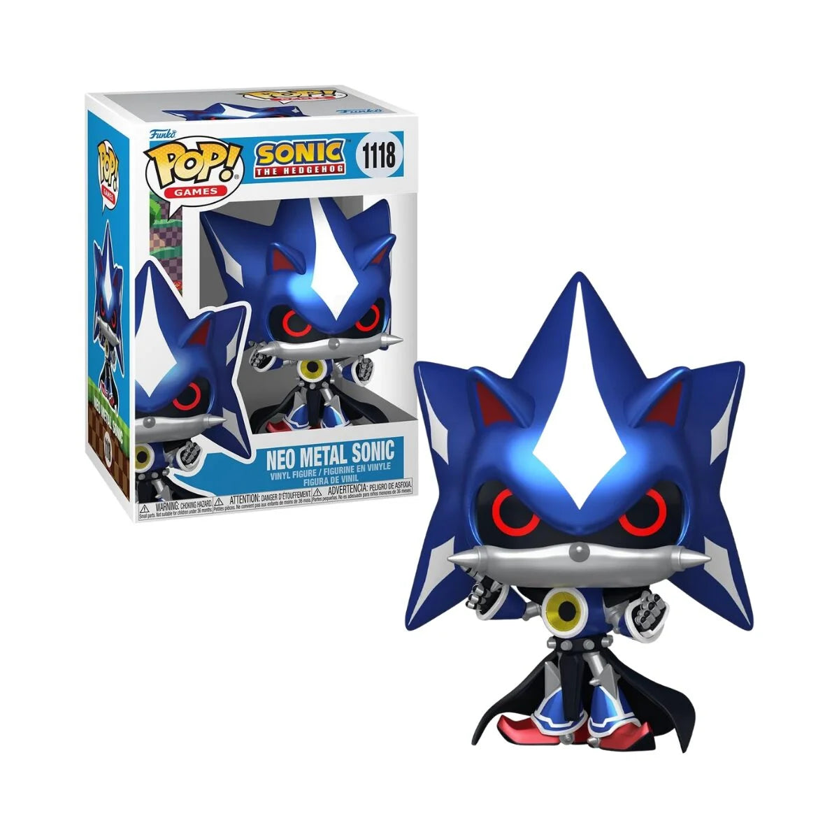 Funko Pop! Games: Sonic the Hedgehog - Neo Metal Sonic Metallic 1118