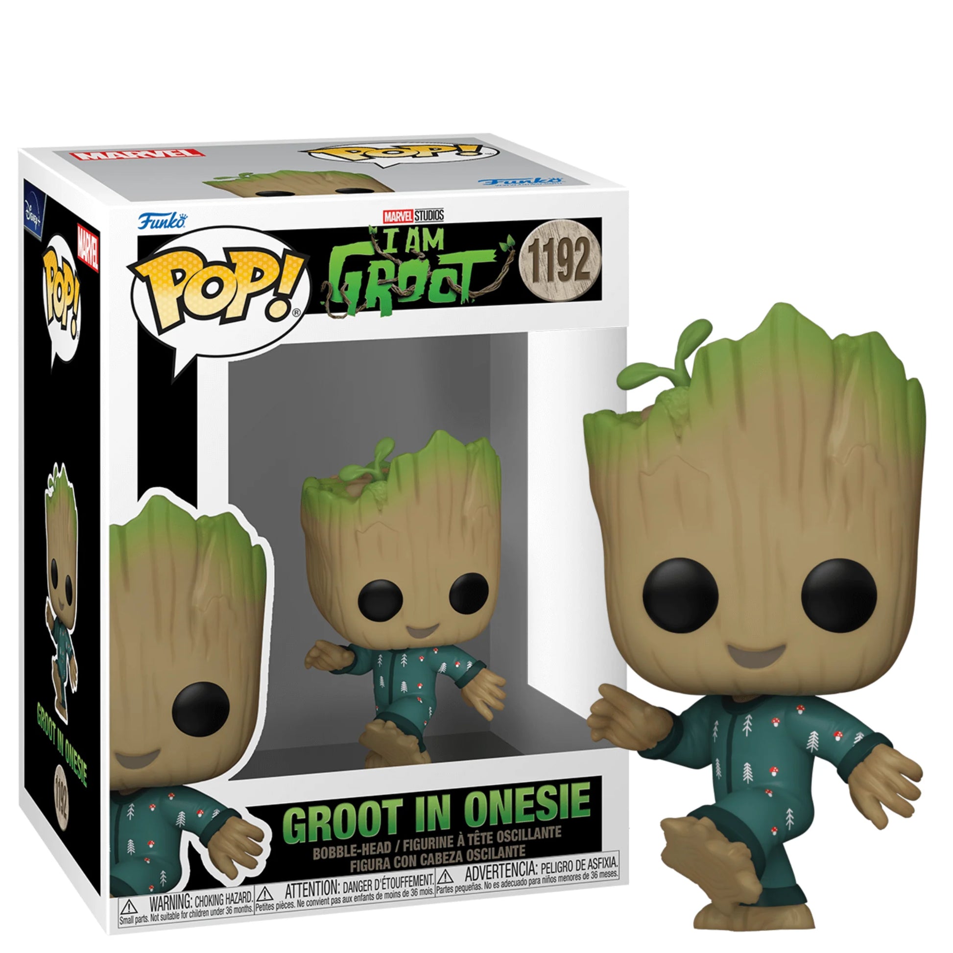 Funko Pop! Marvel: I am Groot - Groot in Onesie 1192 – Poptoons
