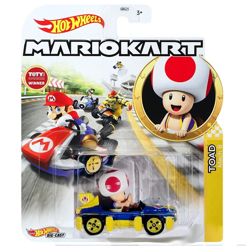 Hot Wheels: Die-Cast | Mario Kart - Toad (Match 8)