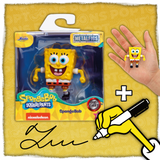 Mini Figura - Bob esponja + Firma