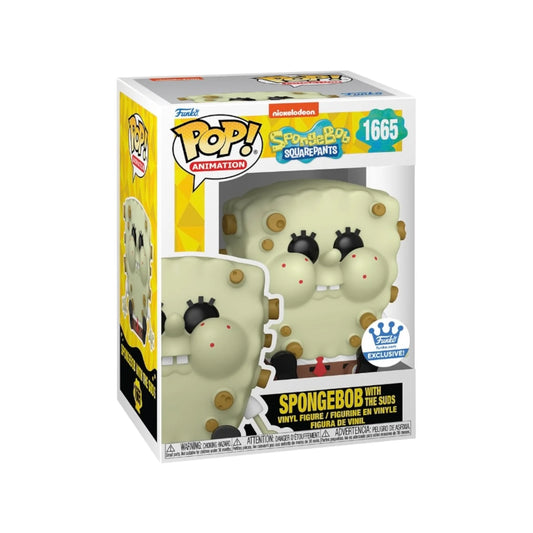 Funko Pop! Nickelodeon: SpongeBob SquearePants (Bob Esponja) 25th Anniversary - SpongeBob with the Suds 1665 - Funko Shop Exclusive