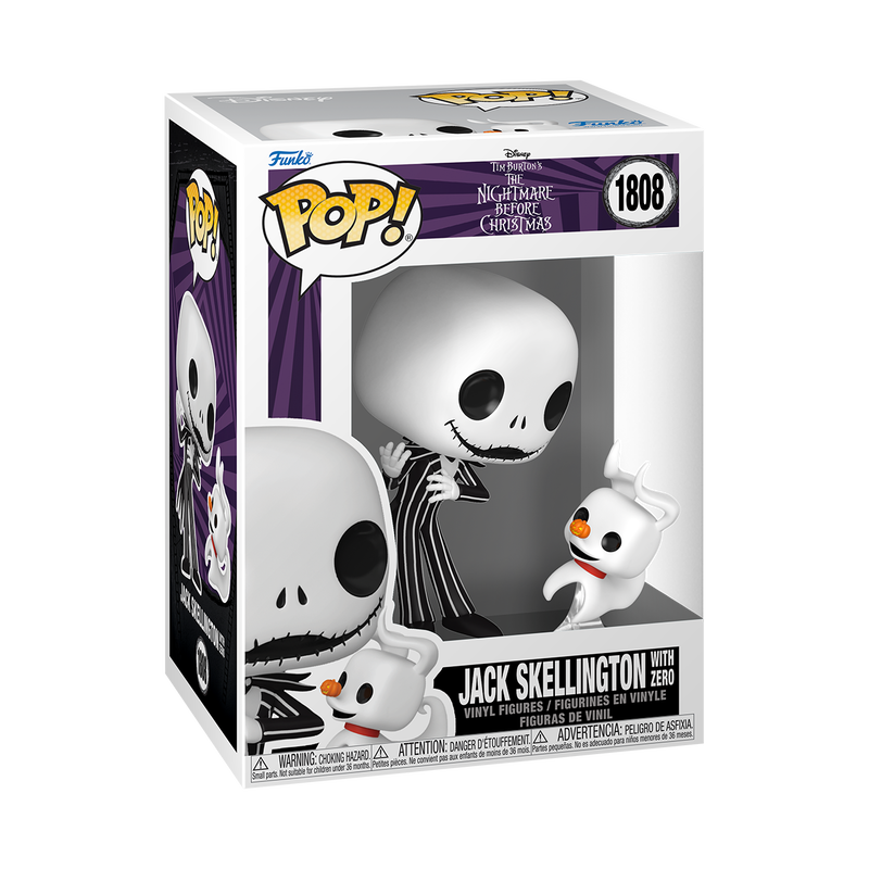 Funko Pop! Disney: The Nightmare Before Christmas - Jack Skellington with Zero 1808