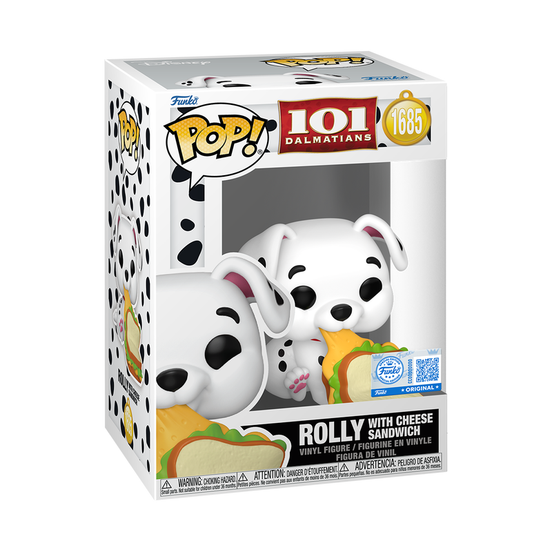 Funko Pop! Disney: 101 Dalmatians - Rolly with Cheese Sandwich 1685 - Specialty Series