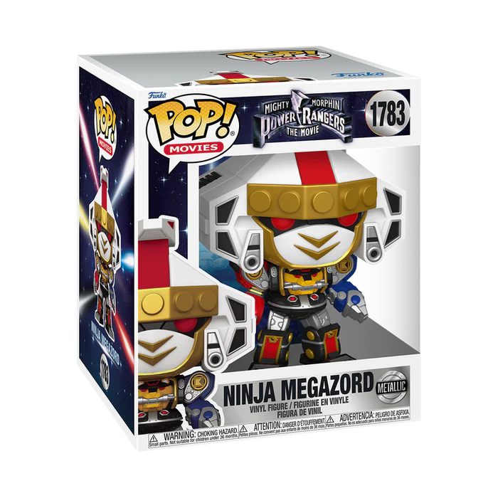 Funko Pop! Mighty Morphin Power Rangers: The Movie - Ninja Megazord Metallic 1783 (6 Pulgadas)
