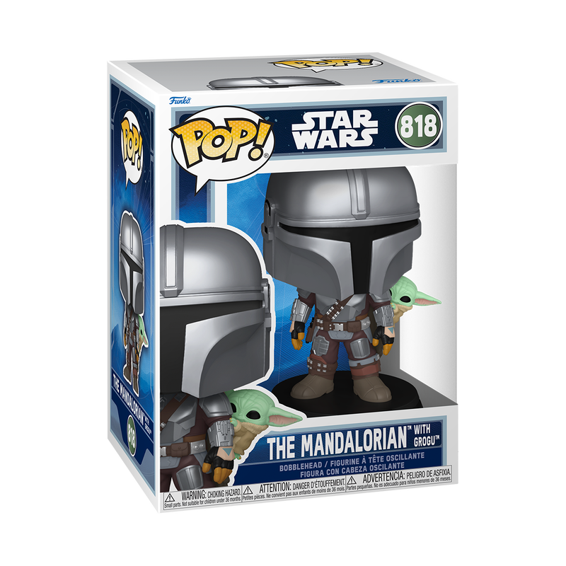 Funko Pop! Star Wars: The Mandalorian and Grogu - Mandalorian with Grogu 818