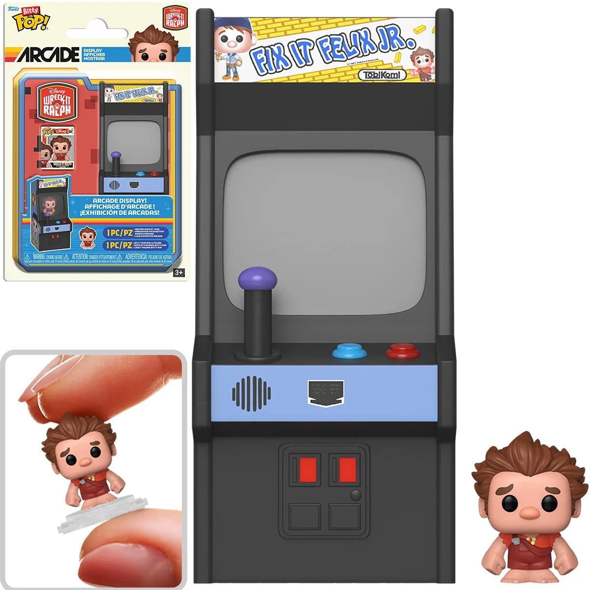 Funko Bitty Pop! Disney | Wreck It:  Arcade Cabinet - Ralph