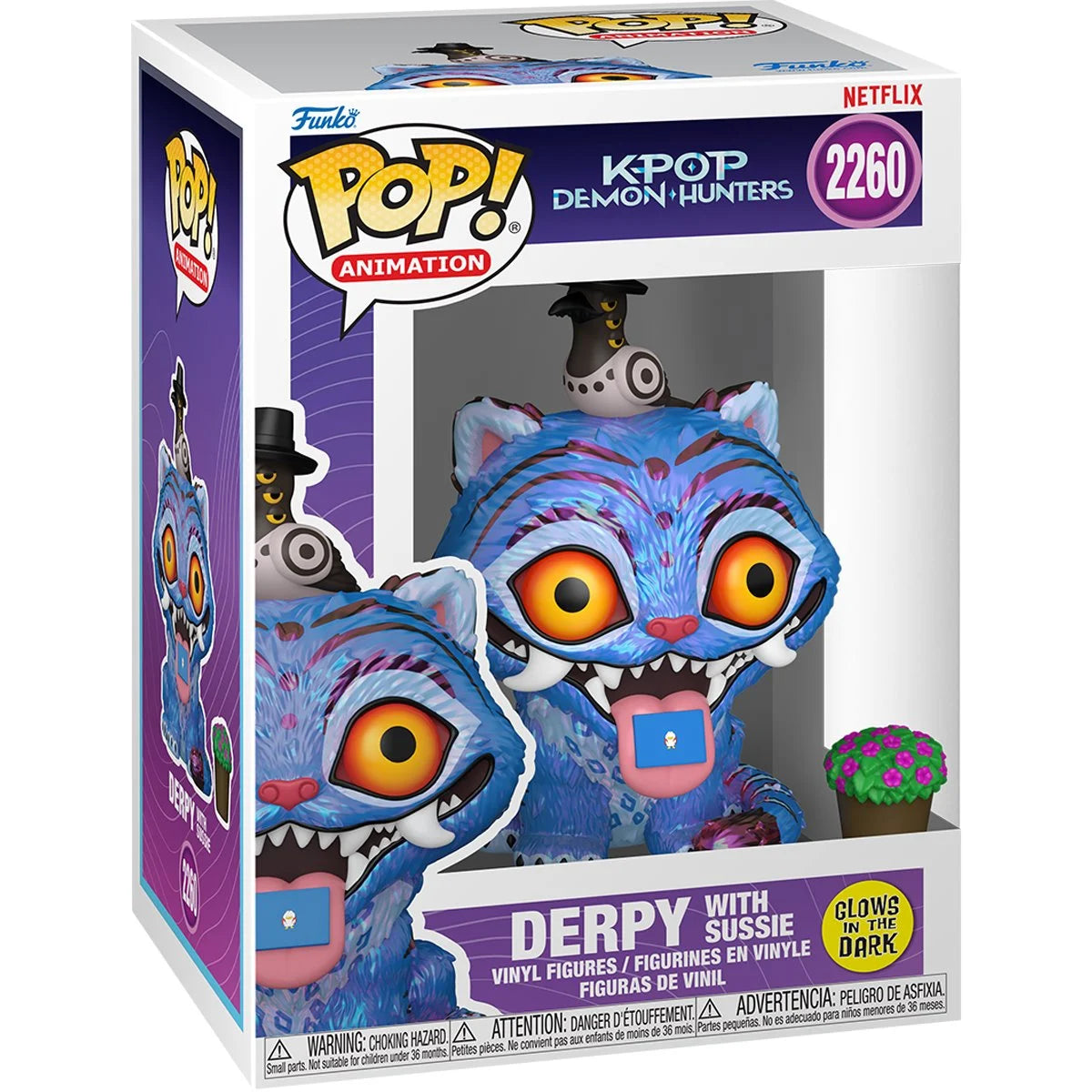 Funko Pop! Animation: KPop Demon Hunters - Tiger with Bird 2260 (GITD)