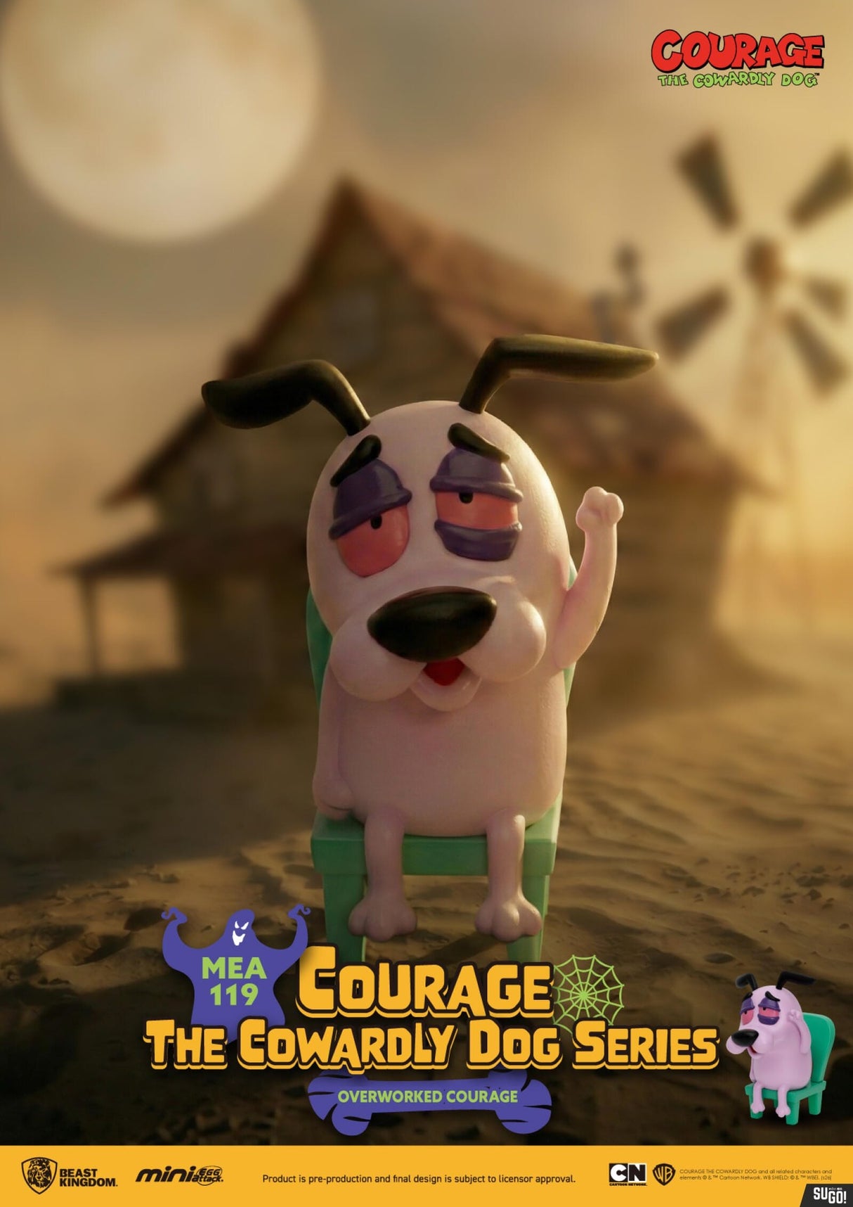 Beast Kingdom: Cartoon Network - Courage The Cowardly Dog - Blind Box (x unidad)