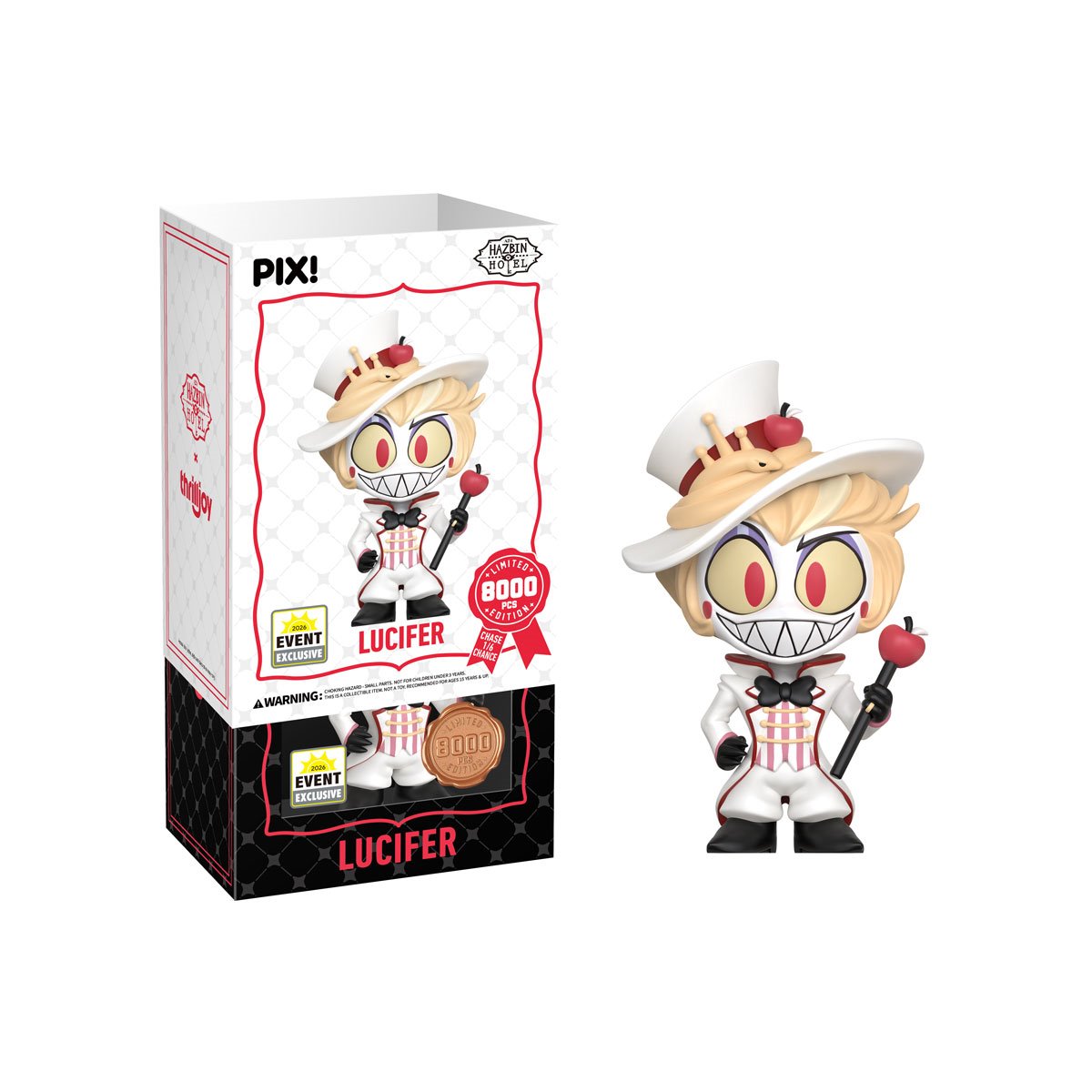 ThrillJoy Pix! Hazbin Hotel - Lucifer (Modelo aleatorio) - 2026 Convention Exclusive