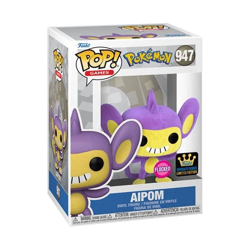 Funko Pop! Anime: Pokemon - Aipom 947 (Flocked) - Specialty Series