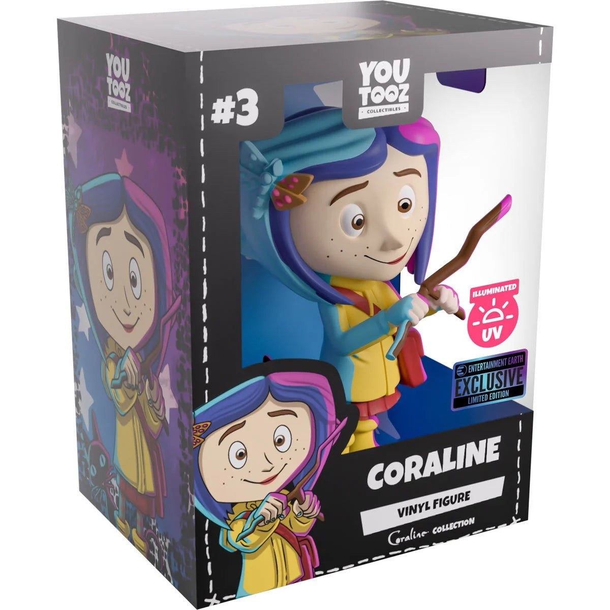 Youtooz: Coraline and the Cat Illuminated Variant (Entertiament Earth Exclusive)