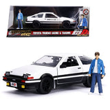 Jada: Hollywood Rides: Initial D - 1986 Toyota Trueno with Takumi - Escala 1:24 Die-Cast Metal