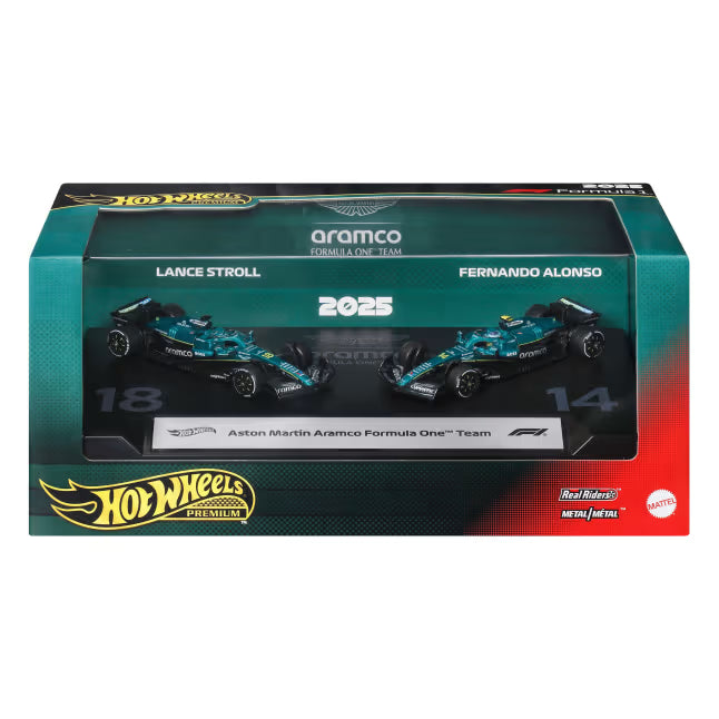 Hot Wheels Premium: Aston Martin Aramco Formula One Team - 2-Pack