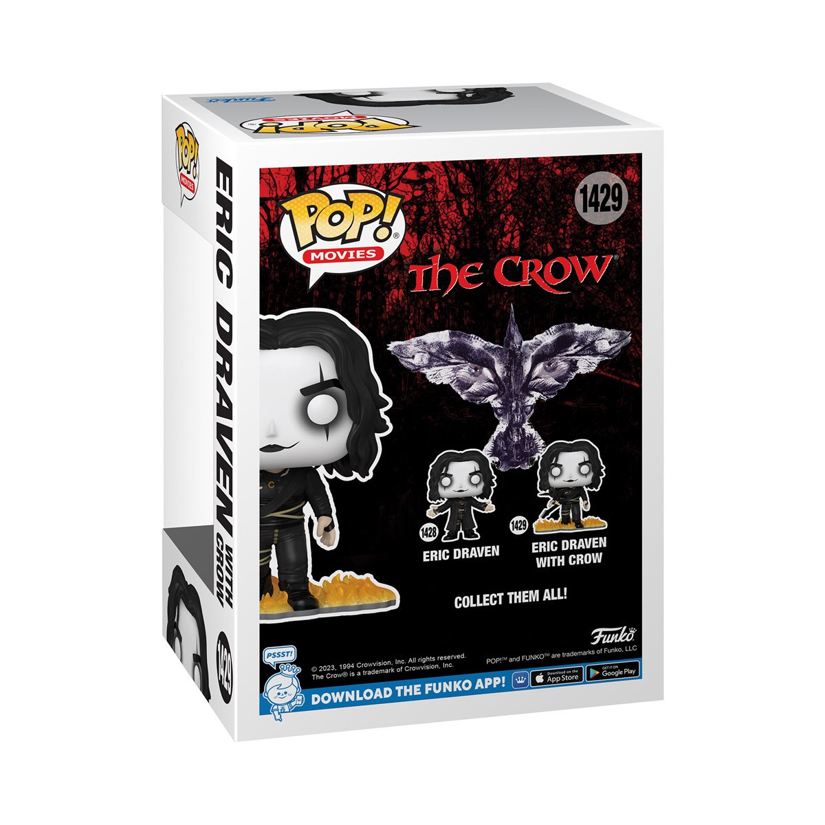 Funko Pop! Movies - The Crow - Eric Draven with Crow 1429