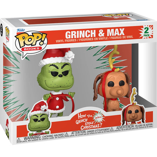 Funko Pop! Books: How the Grinch Stole Christmas - Grinch and Max (2Pack)