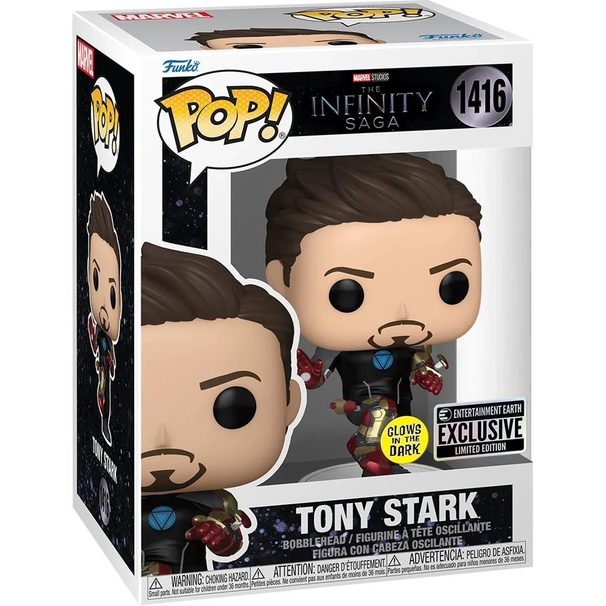 Funko Pop! Marvel: Iron Man 3 - Tony Stark Suit-Up 1416 (Glows in the Dark)