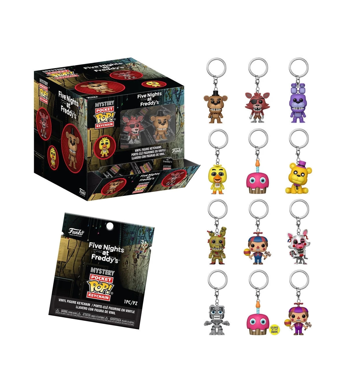Pocket Pop! Mystery Five Nights at Freddy's Keychain (x1 unidad)