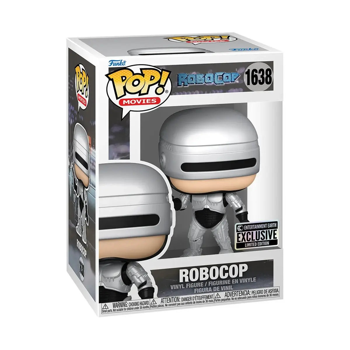 Funko Pop! Movies: Robocop - Robocop 1638 (Metalico) - Entertainment Earth Exclusive