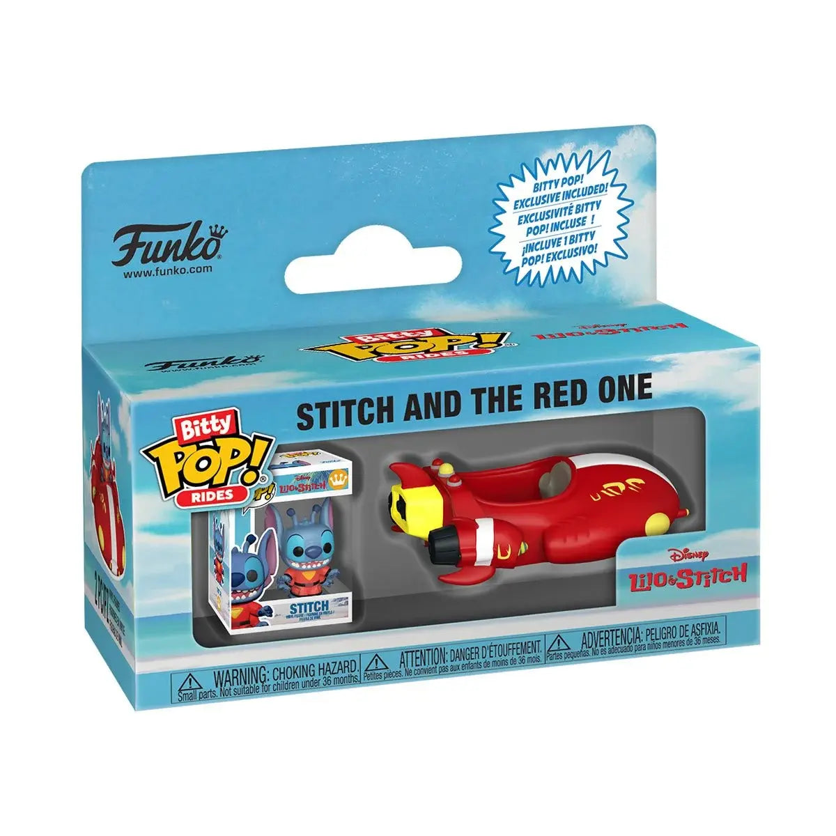 Funko Bitty Pop! Ride: Lilo & Stitch - Stitch and The Red One