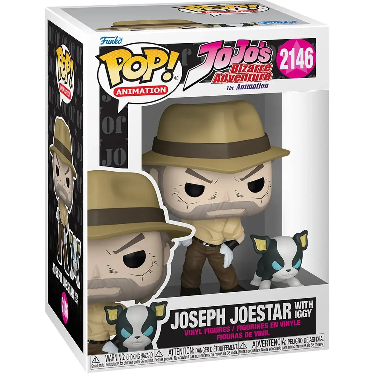Funko Pop! Anime: JoJo's Bizarre Adventure - Joseph Joestar and Iggy 2146